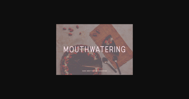 Mouthwatering Font Poster 1