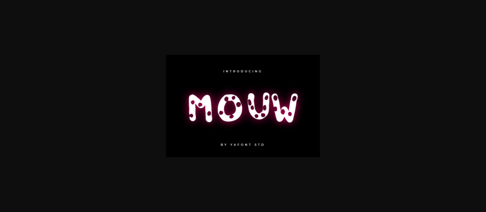Mouw Font Poster 3