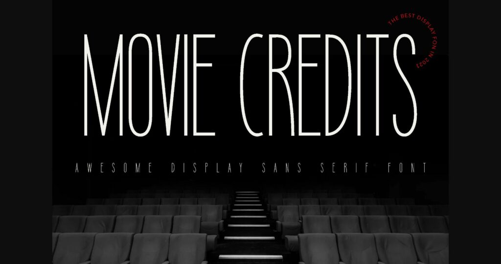 Movie Credits Font Poster 3