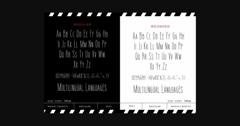 Movie Credits Font Poster 4