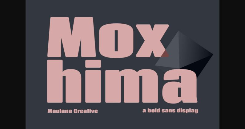 Moxhima Font Poster 3