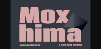 Moxhima Font Poster 1