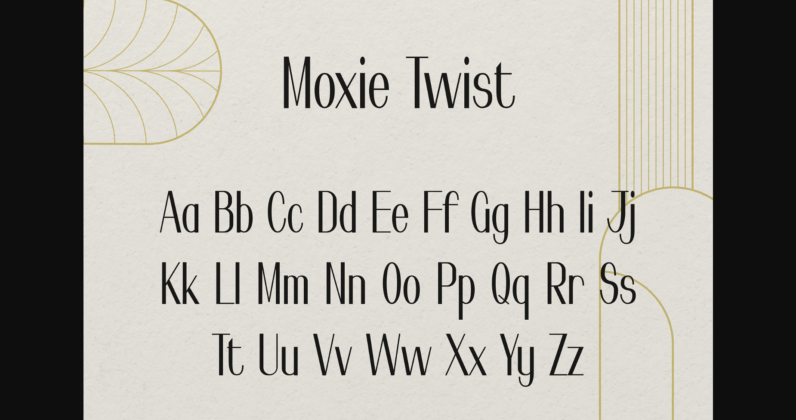 Moxie Twist Font Poster 4
