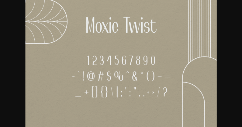 Moxie Twist Font Poster 8