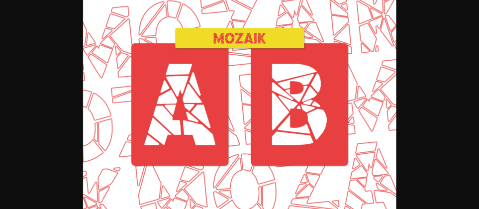 Mozaik Font Poster 5