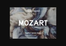 Mozart Font Poster 1