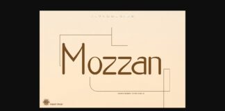 Mozzan Font Poster 1