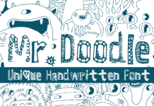 Mr. Doodle Font Mr. Doodle Font Poster 1