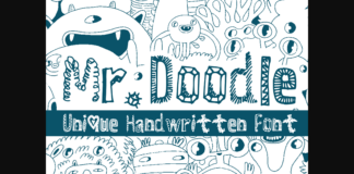 Mr. Doodle Font Poster 1