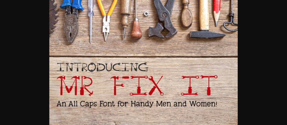 Mr. Fix It Font Poster 1