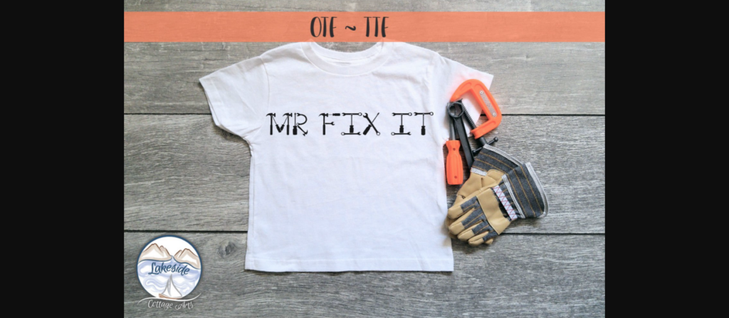 Mr. Fix It Font Poster 5