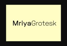 Mriya Grotesk Font Poster 1