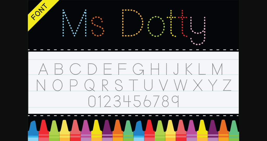 Ms Dotty Font Poster 3