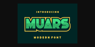 Muars Font Poster 1