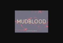 Mudblood Font Poster 1