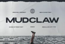 Mudclaw Font Poster 1