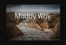 Muddy Way Font Poster 1