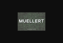 Muellert Font Poster 1