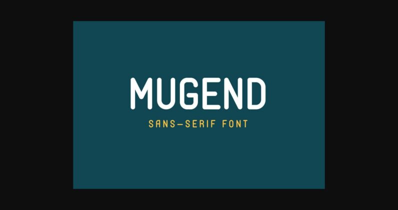 Mugend Font Poster 3