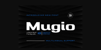 Mugio Font Poster 1