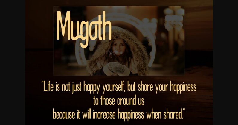 Mugoth Font Poster 4