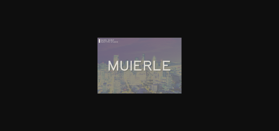 Muierle Font Poster 3