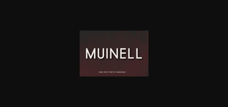 Muinell Font Poster 3