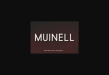 Muinell Font Poster 1