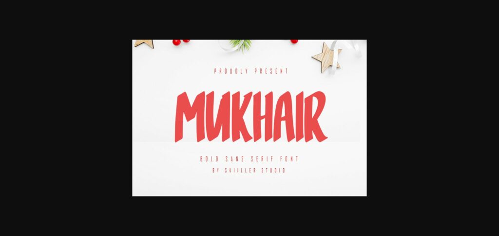 Mukhair Font Poster 3