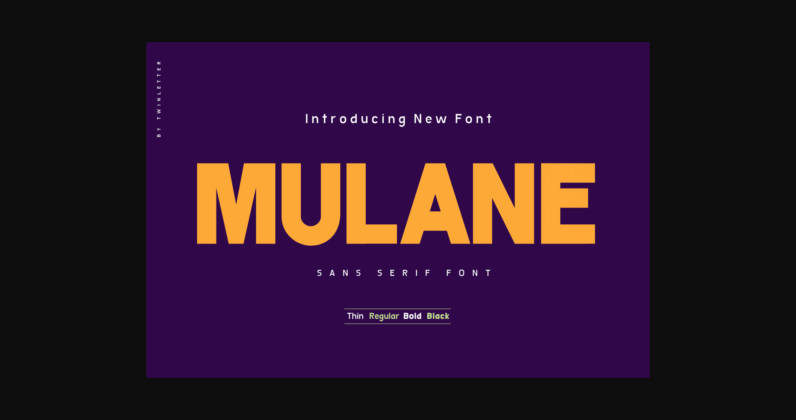 Mulane Font Poster 3