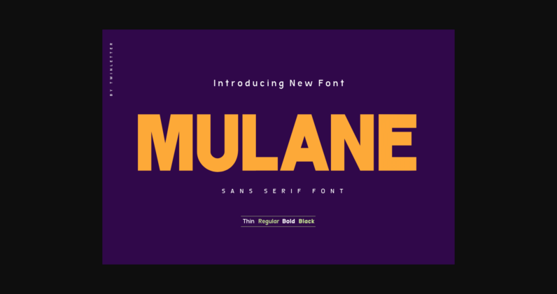 Mulane Font Poster 1