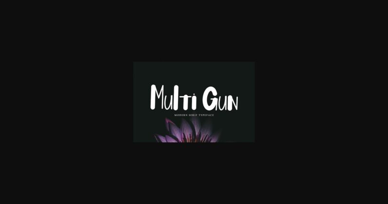 Multi Gun Font Poster 3