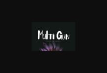 Multi Gun Font Poster 1