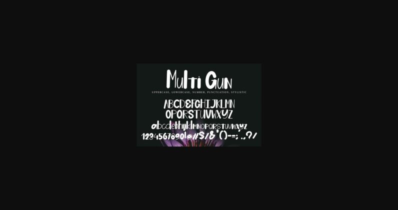 Multi Gun Font Poster 8