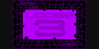 MultiType Lines Loose 3 Font Poster 1