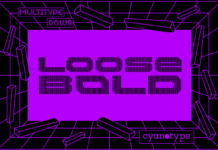 MultiType Lines Loose Bold Font Poster 1