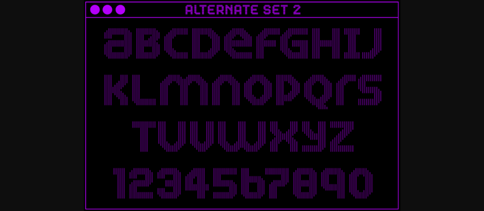 MultiType Lines Regular 3 Font Poster 6