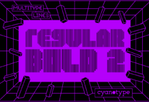 MultiType Lines Regular Bold 2 Font Poster 1