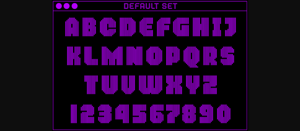 MultiType Lines Regular Bold Font Poster 4
