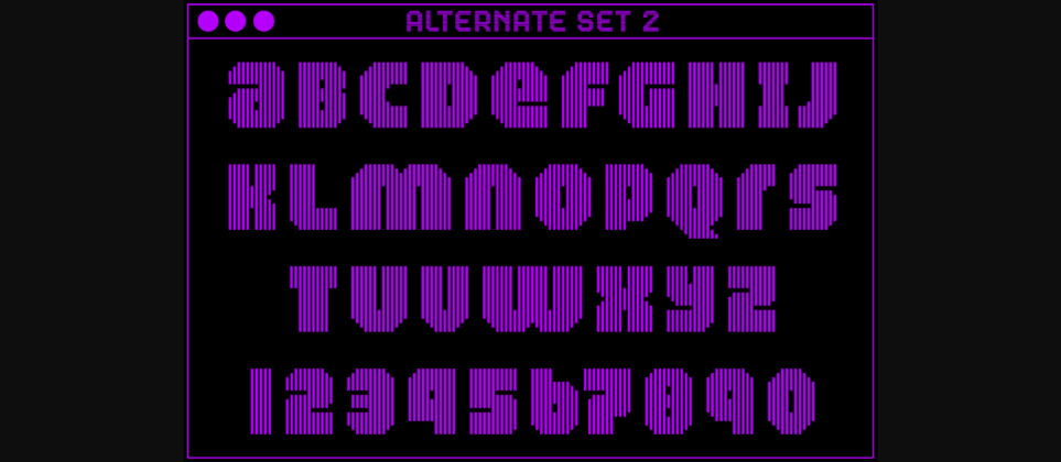 MultiType Lines Regular Bold Font Poster 6