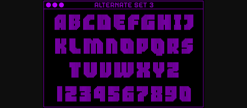 MultiType Lines Regular Bold Font Poster 7
