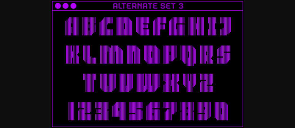 MultiType Lines Regular Bold Font Poster 7