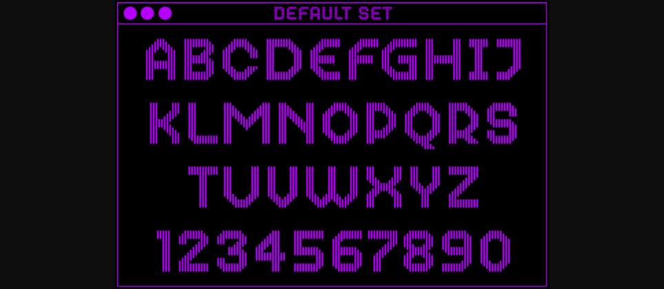 MultiType Lines Regular Font Poster 4