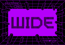 MultiType Lines Wide Font MultiType Lines Wide Font Poster 1