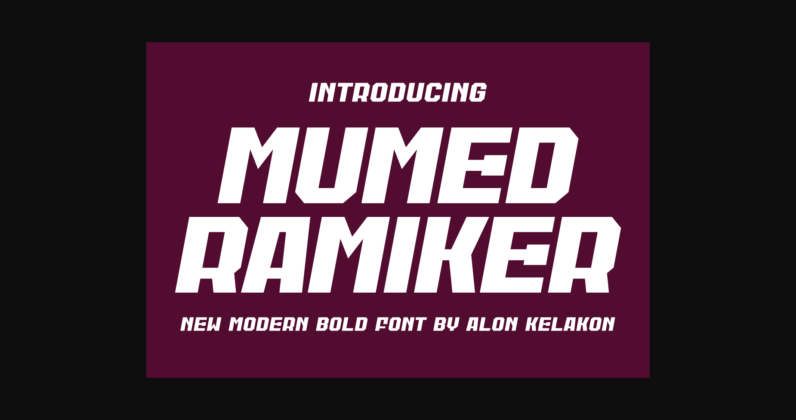 Mumed Ramiker Font Poster 3
