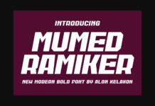Mumed Ramiker Font Poster 1