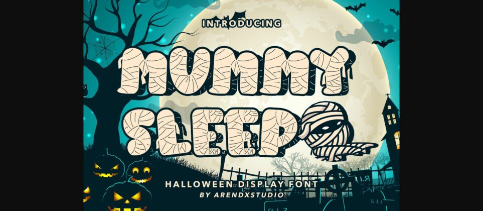 Mummy Sleep Font Poster 3