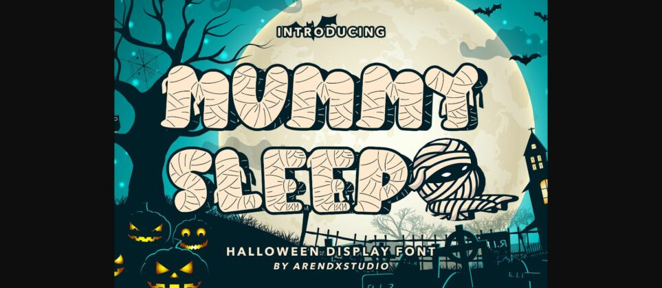 Mummy Sleep Font Poster 1