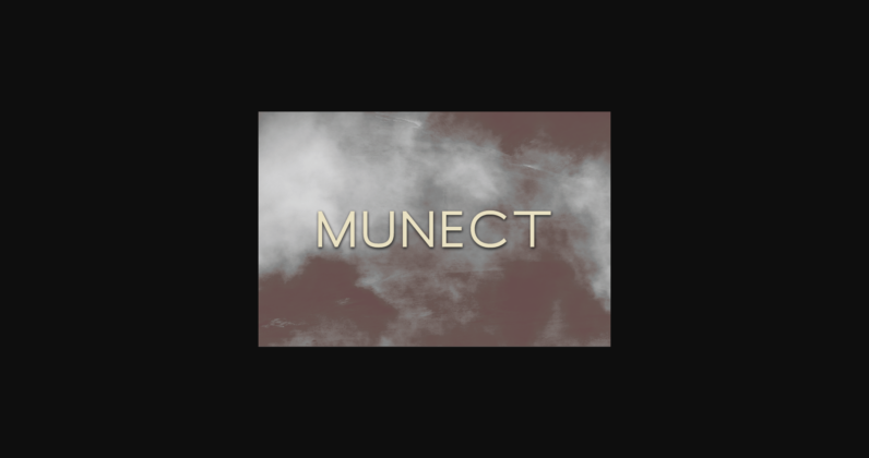 Munect Font Poster 3