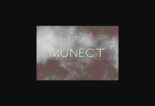 Munect Font Poster 1